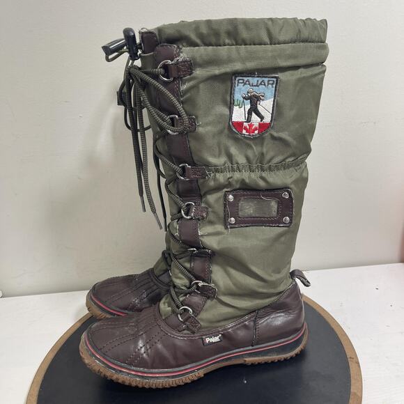 Pajar Boots Womens Size 8-8.5‎ EUR 39 Green Brown Waterproof Winter Snow Warm - Picture 5 of 11
